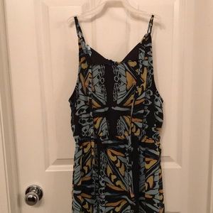 Maxi dress, black, spaghetti straps